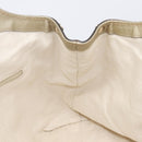 GUCCI GG Canvas Guccissima Sukey Hand Bag Leather Gold 211944 Auth 210784V-18