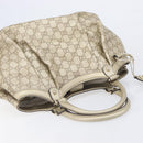 GUCCI GG Canvas Guccissima Sukey Hand Bag Leather Gold 211944 Auth 210784V-6