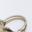 GUCCI GG Canvas Guccissima Sukey Hand Bag Leather Gold 211944 Auth 210784V-8