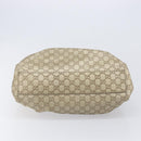 GUCCI GG Canvas Guccissima Sukey Hand Bag Leather Gold 211944 Auth 210784V-9