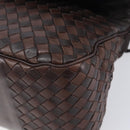 Bottega Veneta INTRECCIATO Shoulder Bag Leather Brown 142468 Auth 210785V-10