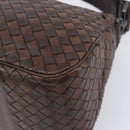 Bottega Veneta INTRECCIATO Shoulder Bag Leather Brown 142468 Auth 210785V-12
