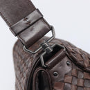 Bottega Veneta INTRECCIATO Shoulder Bag Leather Brown 142468 Auth 210785V-14