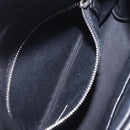 Saint Laurent Chain Lulu Shoulder Bag Leather Black Silver Auth 210788V-25