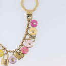 LOUIS VUITTON Porte Cles Chainne Pastille Key Holder Gold M66172 Auth 210793A-12
