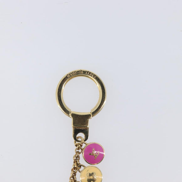 LOUIS VUITTON Porte Cles Chainne Pastille Key Holder Gold M66172 Auth 210793A