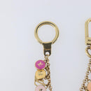 LOUIS VUITTON Porte Cles Chainne Pastille Key Holder Gold M66172 Auth 210793A-3