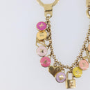 LOUIS VUITTON Porte Cles Chainne Pastille Key Holder Gold M66172 Auth 210793A-4