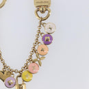LOUIS VUITTON Porte Cles Chainne Pastille Key Holder Gold M66172 Auth 210793A-6