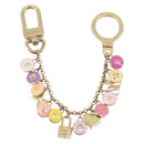 LOUIS VUITTON Porte Cles Chainne Pastille Key Holder Gold M66172 Auth 210793A-8