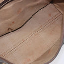 Christian Dior Trotter Canvas Hand Bag Brown Gold Auth 210794-20