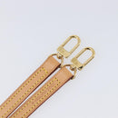 LOUIS VUITTON Shoulder Strap Leather 47.2"" Beige LV Auth 210803V-6