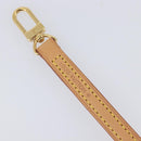 LOUIS VUITTON Shoulder Strap Leather 47.2"" Beige LV Auth 210803V-8