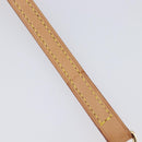 LOUIS VUITTON Shoulder Strap Leather 47.2"" Beige LV Auth 210803V-9