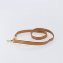 LOUIS VUITTON Shoulder Strap Leather 39.4"" Beige LV Auth 210804-4