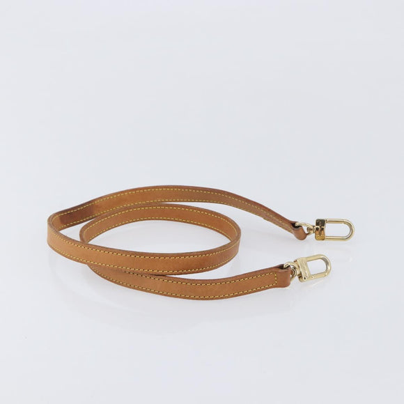 LOUIS VUITTON Shoulder Strap Leather 39.4"" Beige LV Auth 210804