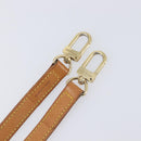 LOUIS VUITTON Shoulder Strap Leather 39.4"" Beige LV Auth 210804-7