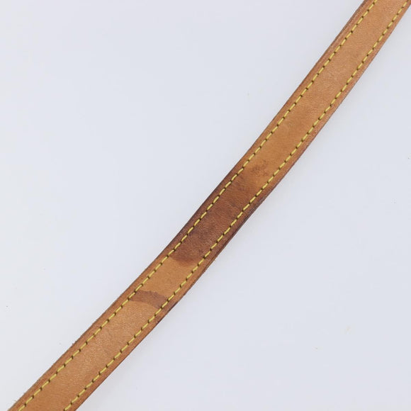 LOUIS VUITTON Shoulder Strap Leather 39.4"" Beige LV Auth 210804