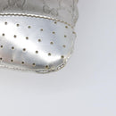 GUCCI GG Canvas Shoulder Bag Silver 145857 Auth 210814-12