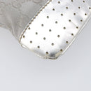 GUCCI GG Canvas Shoulder Bag Silver 145857 Auth 210814-13