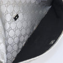 GUCCI GG Canvas Shoulder Bag Silver 145857 Auth 210814-24