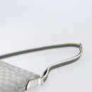 GUCCI GG Canvas Shoulder Bag Silver 145857 Auth 210814-8