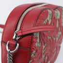 GUCCI GG Supreme Chain Shoulder Bag PVC Beige Silver 409535 Auth 210815V-15