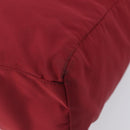 PRADA Tote Bag Nylon Red Gold Auth 210817A-16