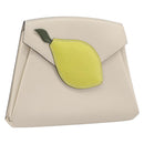 HERMES Tutti Frutti Pouch Leather Ivory Auth 210818SAM-1