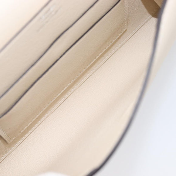 HERMES Tutti Frutti Pouch Leather Ivory Auth 210818SAM
