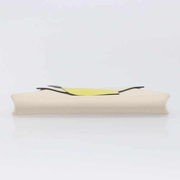 HERMES Tutti Frutti Pouch Leather Ivory Auth 210818SAM