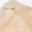 CELINE Hand Bag Canvas Ivory Silver Auth 210821A-19