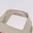 CELINE Hand Bag Canvas Ivory Silver Auth 210821A-9