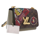 LOUIS VUITTON Kabuki Yamamoto Hirosai Twist MM Bag M67270 LV Auth 210825M-1