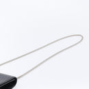 Saint Laurent Kate Chain Shoulder Bag Leather Black Silver Auth 210832V-8