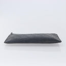 FENDI Zucca Canvas Clutch Bag PVC Black Silver 7N0078 Auth 210833A-7