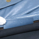 Balenciaga Classic Envelope Shoulder Bag Leather Navy Silver 319376 Auth 210834A-24