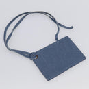 Balenciaga Classic Envelope Shoulder Bag Leather Navy Silver 319376 Auth 210834A-26