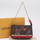 LOUIS VUITTON Monogram Giraffe Mini Pochette Accessoires M62087 Auth 210836SAM-22