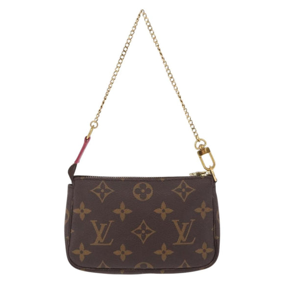LOUIS VUITTON Monogram Giraffe Mini Pochette Accessoires M62087 Auth 210836SAM