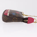 LOUIS VUITTON Monogram Giraffe Mini Pochette Accessoires M62087 Auth 210836SAM-4