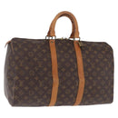 LOUIS VUITTON Monogram Keepall 45 Boston Bag M41428 LV Auth 210838A-1
