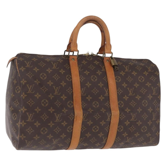 LOUIS VUITTON Monogram Keepall 45 Boston Bag M41428 LV Auth 210838A