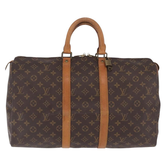 LOUIS VUITTON Monogram Keepall 45 Boston Bag M41428 LV Auth 210838A