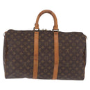 LOUIS VUITTON Monogram Keepall 45 Boston Bag M41428 LV Auth 210838A-3