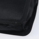 PRADA Chain Shoulder Bag Satin Black Silver Auth 210840V-13