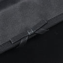 PRADA Chain Shoulder Bag Satin Black Silver Auth 210840V-16