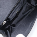 PRADA Chain Shoulder Bag Satin Black Silver Auth 210840V-19