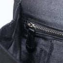 PRADA Chain Shoulder Bag Satin Black Silver Auth 210840V-22