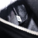 PRADA Chain Shoulder Bag Satin Black Silver Auth 210840V-25